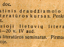 1927 m. Pavasario semestras