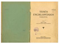 Leonas, P. Teisės enciklopedijos paskaitos. Kaunas: Lietuvos universiteto teisių fakultetas, 1924.