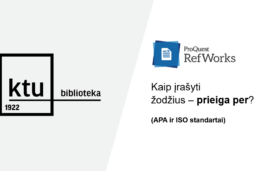 Kaip įrašyti žodžius – prieiga per? (RefWorks)