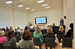 Susitikimas bibliotekoje su prof. dr. D. Kučinsku apie M. K. Čiurlionio kūrybos atspindžius jo leidiniuose