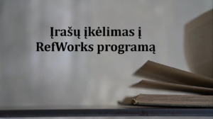 RefWorks įvadinis