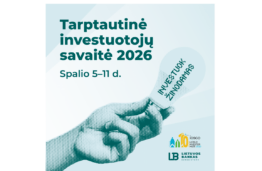 Kvietimas prisijunti prie Tarptautinės investuotojų savaitės